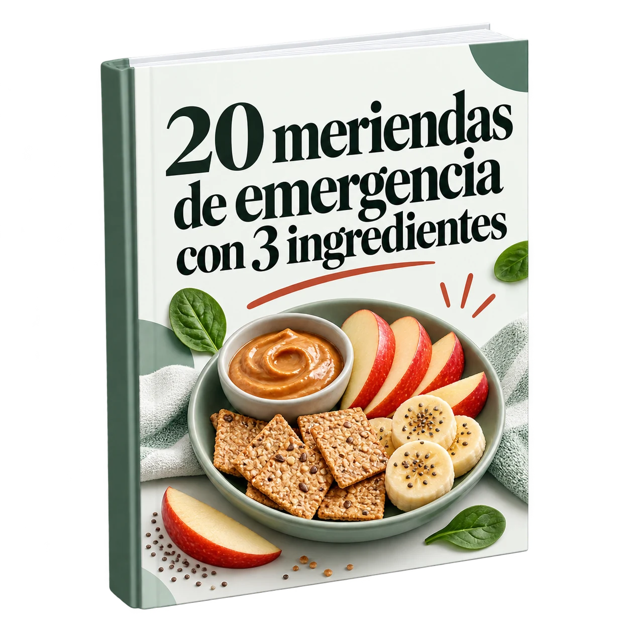 Portada del PDF 20 meriendas de emergencia con 3 ingredientes.